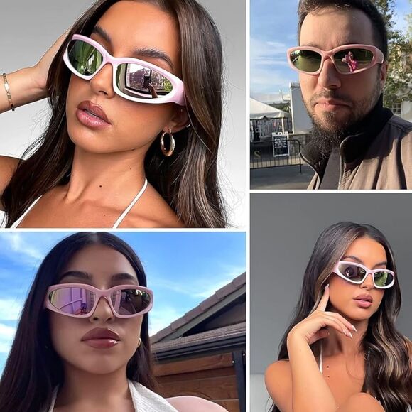 Pink trendy sunglasses  - Picture 1 of 3